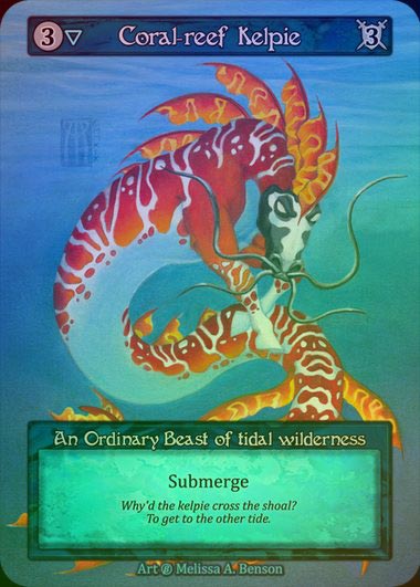 【FOIL】[Water] Coral-Reef Kelpie [beta-Ordinary]